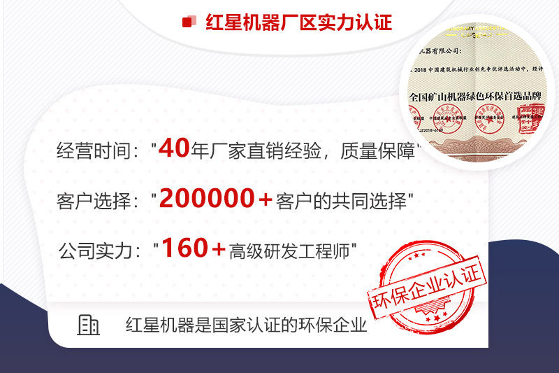 紅星是國家認證的環保型機制砂設備企業，可助您順利投產