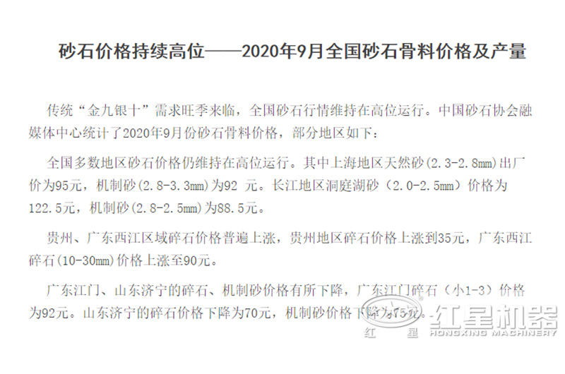 石子廠現在的行情怎么樣？石子破碎機整套設備有哪些？